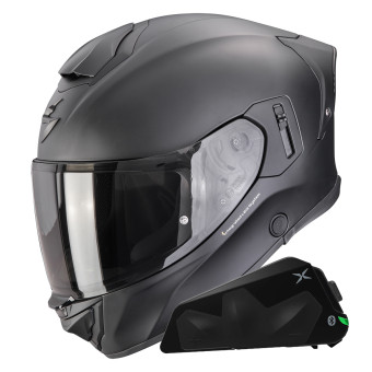 Casque Full Face Scorpion Exo 530 i Air Solid Matt Black + Kit bluetooth Exo-Com Link-1C Casque Full Face Scorpion Exo 530 i Air Solid Matt Black + Kit bluetooth Exo-Com Link-1C