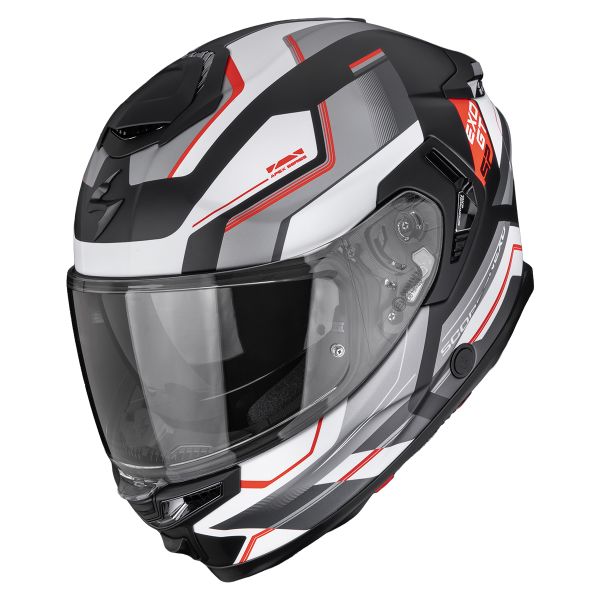 Full Face Scorpion Exo GT SP Air Arkon Matt Black Silver Red