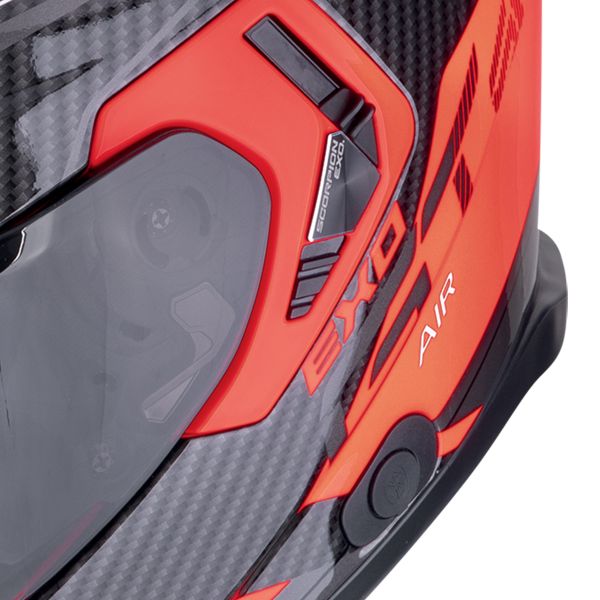 Scorpion Exo GT SP Air Flex Black Red Fluo + Kit Bluetooth BT Mini