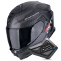 Casque Full Face Scorpion Exo GT SP Air Flex Matt Black Silver + Kit Bluetooth BT Mini