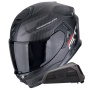 Casque Full Face Scorpion Exo GT SP Air Flex Matt Black Silver + Kit bluetooth Exo-Com Link-1