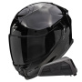 Casque Full Face Scorpion Exo GT SP Air Solid Black + Kit bluetooth Exo-Com Link-1