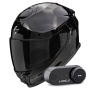 Casque Full Face Scorpion Exo GT SP Air Solid Black + Kit Bluetooth Lokui K30