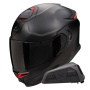 Casque Full Face Scorpion Exo GT SP Air Solid Black Mat + Kit bluetooth Exo-Com Link-1