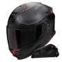 Casque Full Face Scorpion Exo GT SP Air Solid Black Mat + Kit bluetooth Exo-Com Link-1C