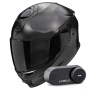 Casque Full Face Scorpion Exo GT SP Air Solid Black Pearl Mat + Kit Bluetooth Lokui K30