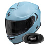 Casque Full Face Scorpion Exo GT SP Air Solid Celestial Blue Mat + Kit bluetooth 5R Lite Solo