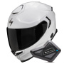 Casque Full Face Scorpion Exo GT SP Air Solid White Pearl + Kit Bluetooth BT Mini
