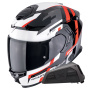 Casque Full Face Scorpion Exo GT SP Air Tornado Black Red + Kit bluetooth Exo-Com Link-1