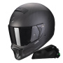Casque Full Face Scorpion EXO-HX1 Carbon SE Matt Black + Kit bluetooth Exo-Com Link-1C