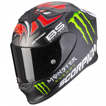 Scorpion Exo R1 Air Fabio Monster Replica Matt Black Red + Kit Bluetooth SMH5