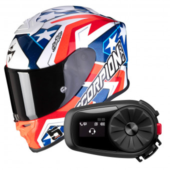Full Face Scorpion Exo R1 Air Replica Alvaro II + Kit Bluetooth 5S