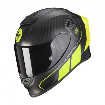 Scorpion Exo R1 Carbon Air Corpus II Matt Black Neon Yellow + Kit Bluetooth 5S