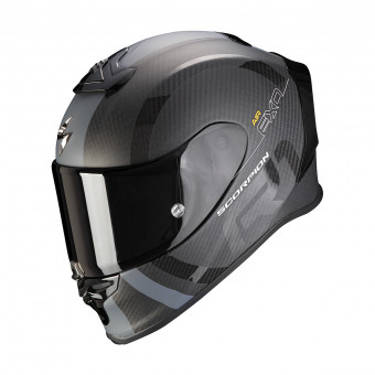 Full Face Scorpion Exo R1 Carbon Air MG Matt Black Silver