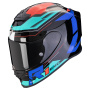 Casque Full Face Scorpion Exo R1 Evo Air Blaze Black Blue Red