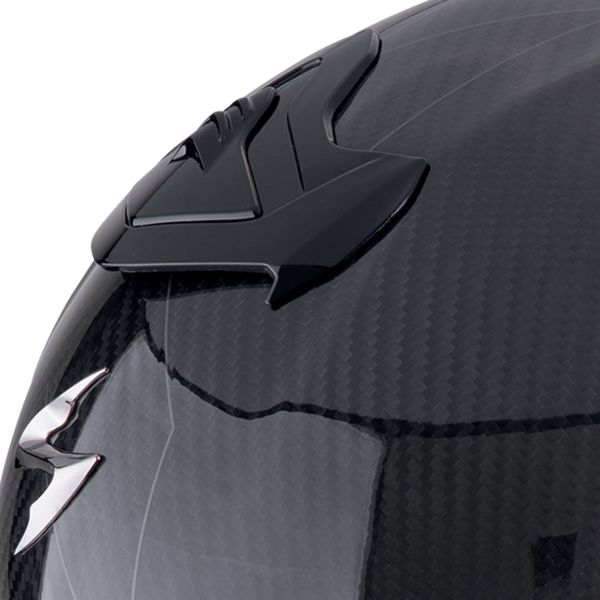 Scorpion Exo R1 Evo Carbon Air Cynergy White + Kit bluetooth Exo-Com Link-1C