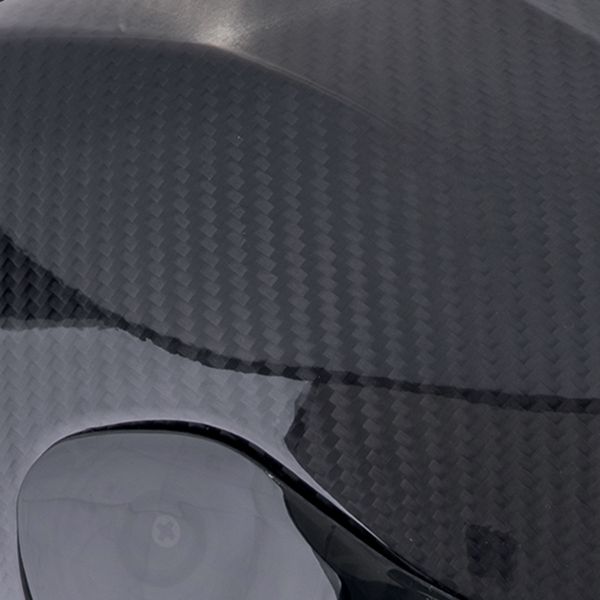 Scorpion Exo R1 Evo Carbon Air Cynergy Black Yellow Fluo + Kit Bluetooth BT Mini