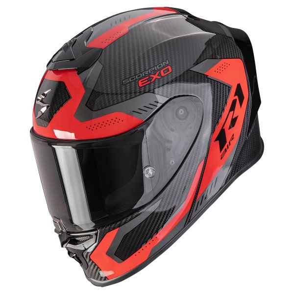 Full Face Scorpion Exo R1 Evo Carbon Air Propel Black Red Full Face Scorpion Exo R1 Evo Carbon Air Propel Black Red