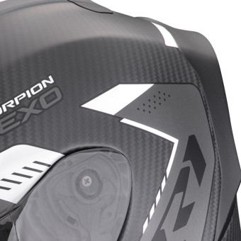 Scorpion Exo R1 Evo Carbon Air Propel Matt Black Silver