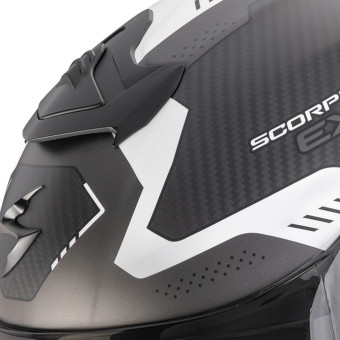 Scorpion Exo R1 Evo Carbon Air Propel Matt Black Silver