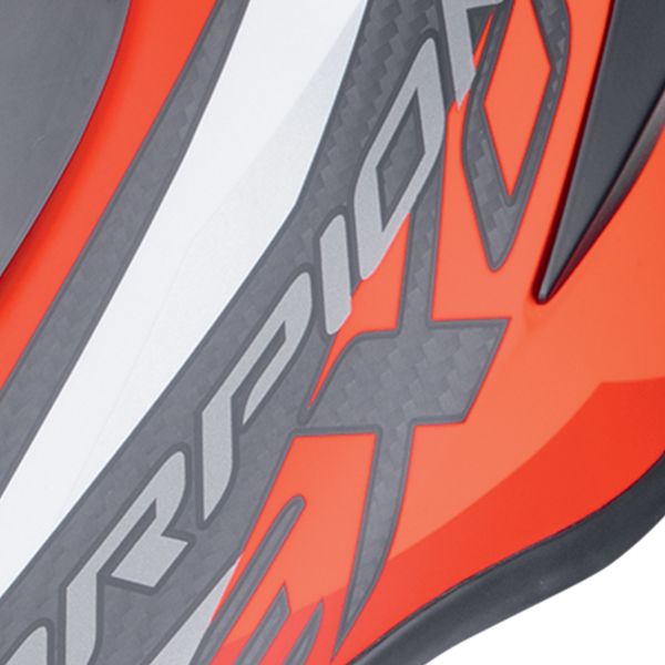 Scorpion Exo R1 Evo Carbon Air Runner Matt Black Red + Kit Bluetooth Lokui K30