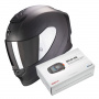 Casque Full Face Scorpion Exo R1 Evo Carbon Air Solid Matt Black + Intercom Sena SMH5