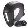 Casque Full Face Scorpion Exo R1 Evo Carbon Air Solid Matt Black + Kit Bluetooth Lokui K30