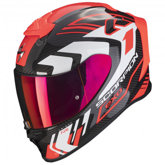 Casque Full Face Scorpion Exo R1 Evo Carbon Air Supra Black Red Casque Full Face Scorpion Exo R1 Evo Carbon Air Supra Black Red