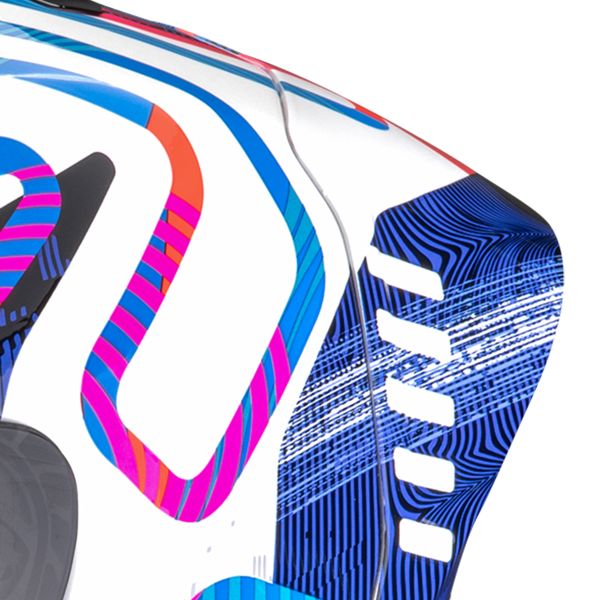 Scorpion Exo R1 Evo II Air Cornering White Blue Pink