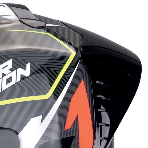 Scorpion Exo R1 Evo II Air Coup Black Red Yellow Fluo