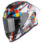 Casque Full Face Scorpion Exo R1 Evo II Air Pouls White Multi