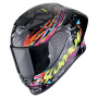 Casque Full Face Scorpion Exo R1 Evo II Air Savage Black Blue Pink