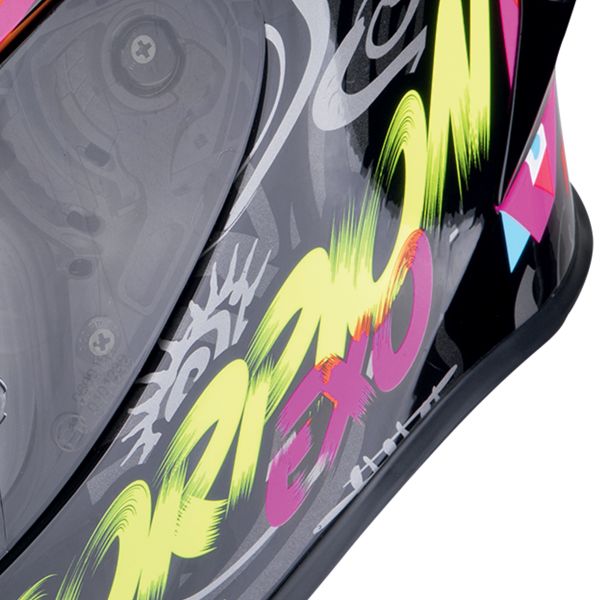 Scorpion Exo R1 Evo II Air Savage Black Blue Pink