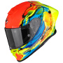 Casque Full Face Scorpion Exo R1 Evo II Air Thrust Neon Red Blue Yellow