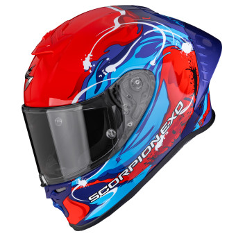 Full Face Scorpion Exo R1 Evo II Air Thrust Red Blue