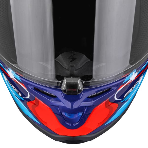 Scorpion Exo R1 Evo II Air Thrust Red Blue