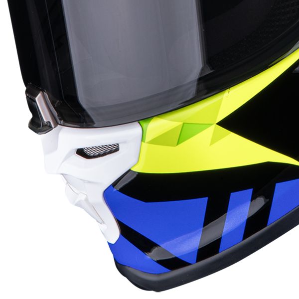 Scorpion EXO R1 Evo II Air Valere Black Blue Yellow Fluo