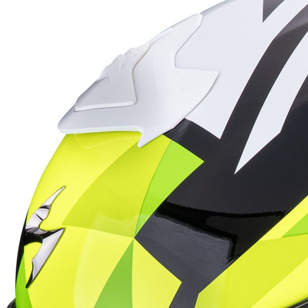 Scorpion EXO R1 Evo II Air Valere Black Blue Yellow Fluo
