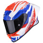 Casque Full Face Scorpion EXO R1 Evo II Air Valere White Red Blue
