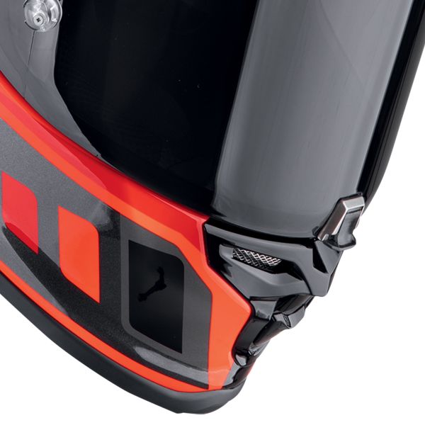 Scorpion Exo R1 Evo II Air Vital Black Silver Red + Kit bluetooth Exo-Com Link-1