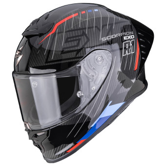 Full Face Scorpion Exo R1 Evo II Carbon Air Surge Black Blue Red