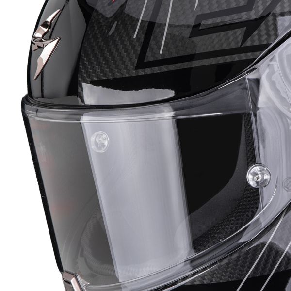 Scorpion Exo R1 Evo II Carbon Air Surge Black Blue Red