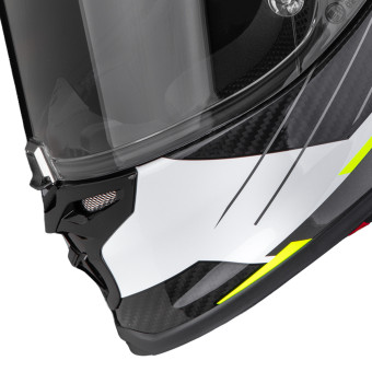 Scorpion Exo R1 Evo II Carbon Air Surge Black White Neon Yellow