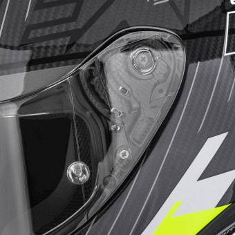 Scorpion Exo R1 Evo II Carbon Air Surge Black White Neon Yellow