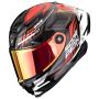 Casque Full Face Scorpion Exo Race Air Kobba Black Red