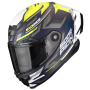 Casque Full Face Scorpion Exo Race Air Kobba Matt Blue Neon Yellow
