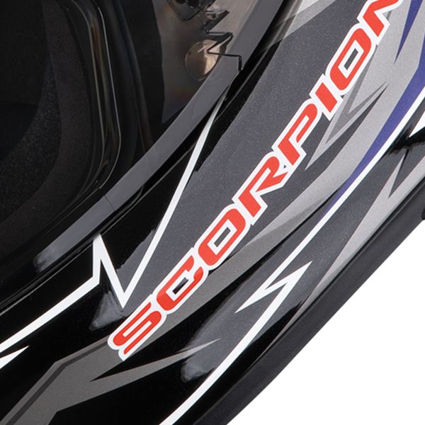 Scorpion Exo Race Air Moove On Black Blue Orange