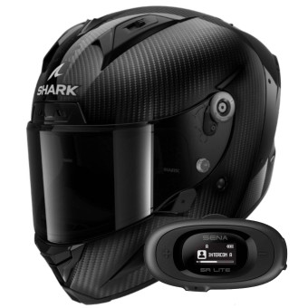 Casque Full Face Shark Aeron Full Carbon DAD + Kit bluetooth 5R Lite Solo Casque Full Face Shark Aeron Full Carbon DAD + Kit bluetooth 5R Lite Solo