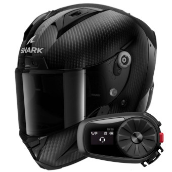 Casque Full Face Shark Aeron Full Carbon DAD + Kit Bluetooth 5S Solo Casque Full Face Shark Aeron Full Carbon DAD + Kit Bluetooth 5S Solo