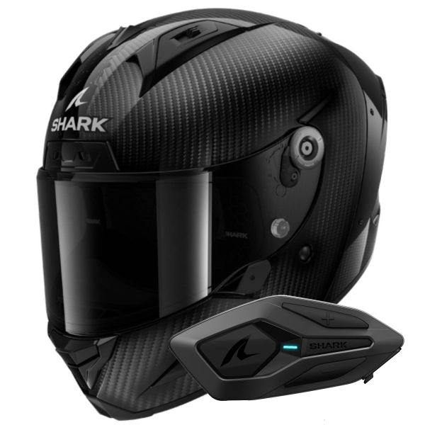 Full Face Shark Aeron Full Carbon DAD + Kit Bluetooth Sena for Shark Solo